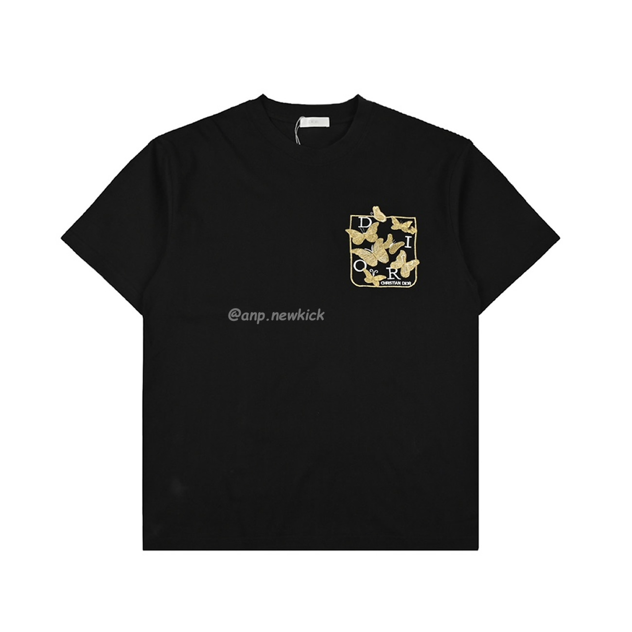 Dior Cd 3d Butterfly Letter Embroidered Pocket Short Sleeve T Shirt (9) - www.newkick.org